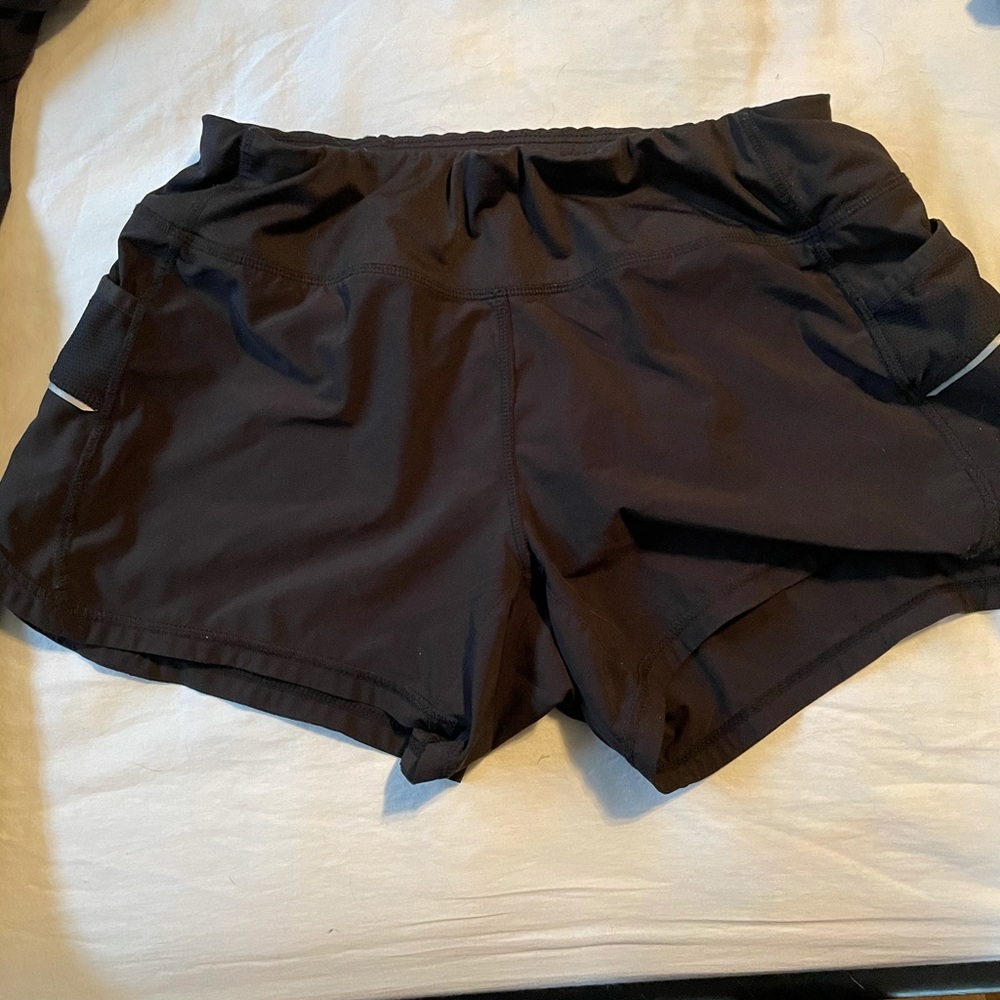 Athleta black woman’s shorts